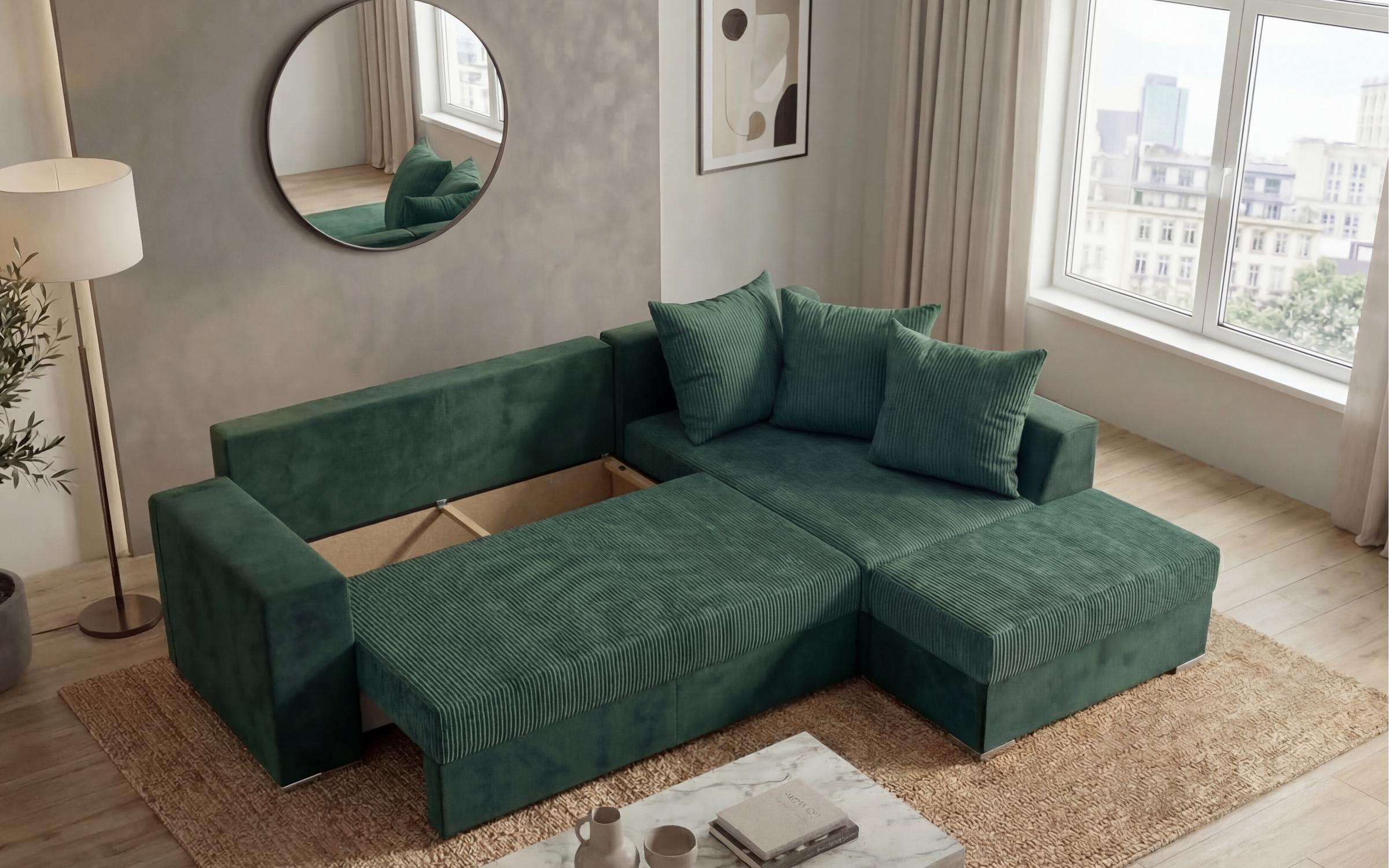 Coltar extensibil + taburet Londo, verde  6